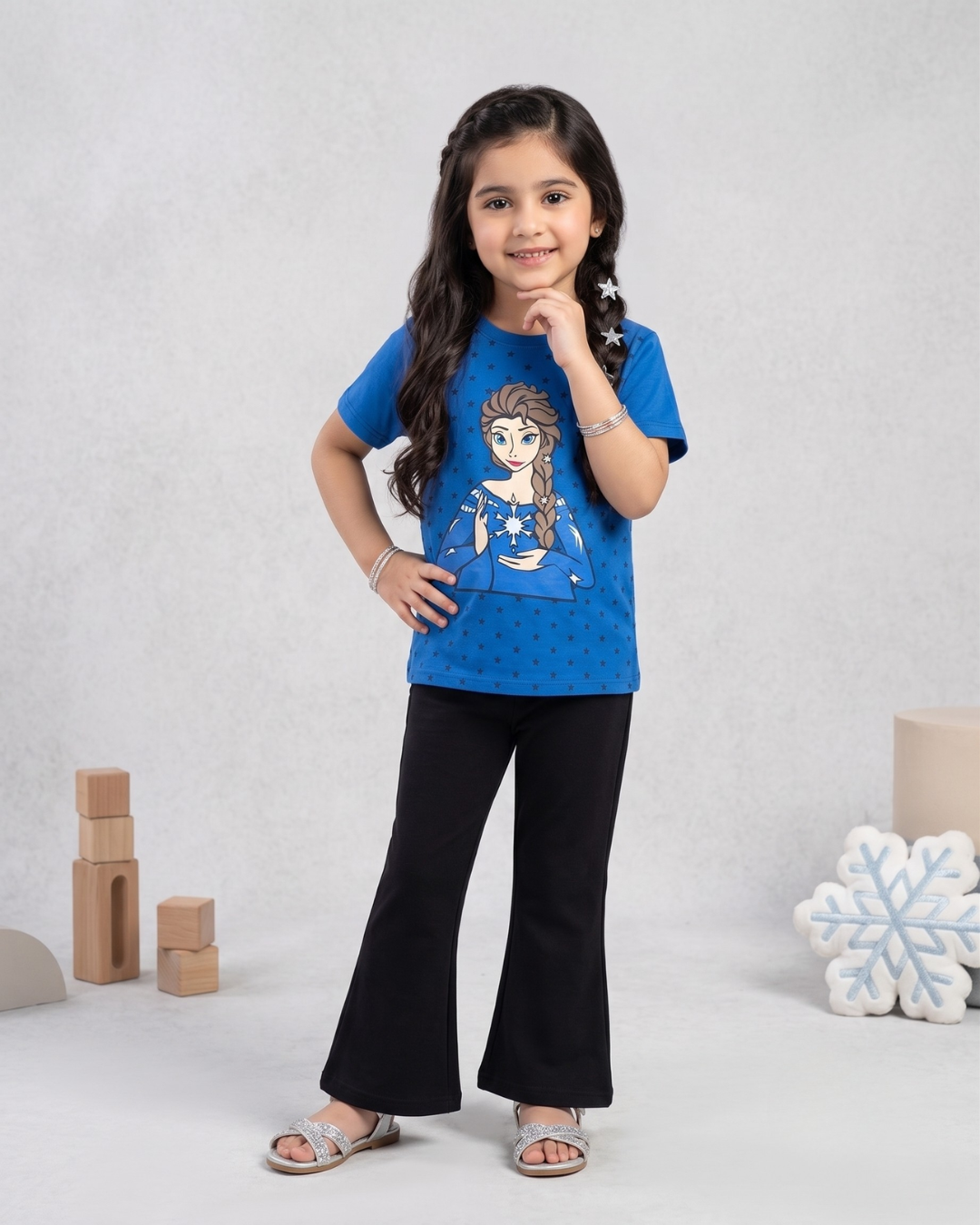 Girls Frozen Casual Summer Set