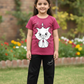 Kids Cute cat Casual Summer Set